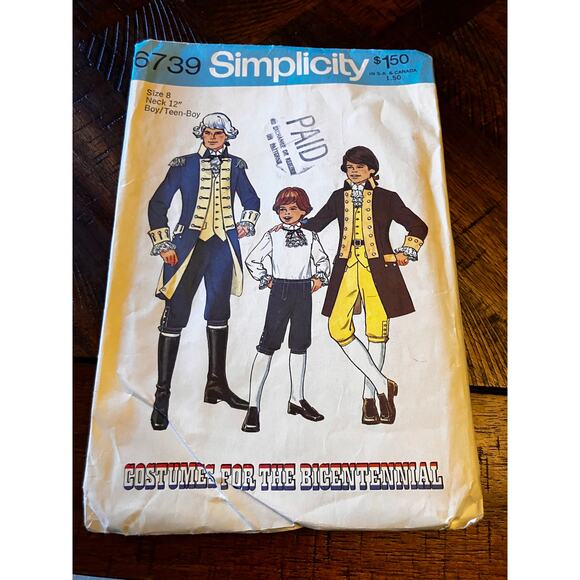 Vintage Sewing Patterns Simplicity Butterick Costumes 1970s Women Men Kids VTG - Picture 7 of 11